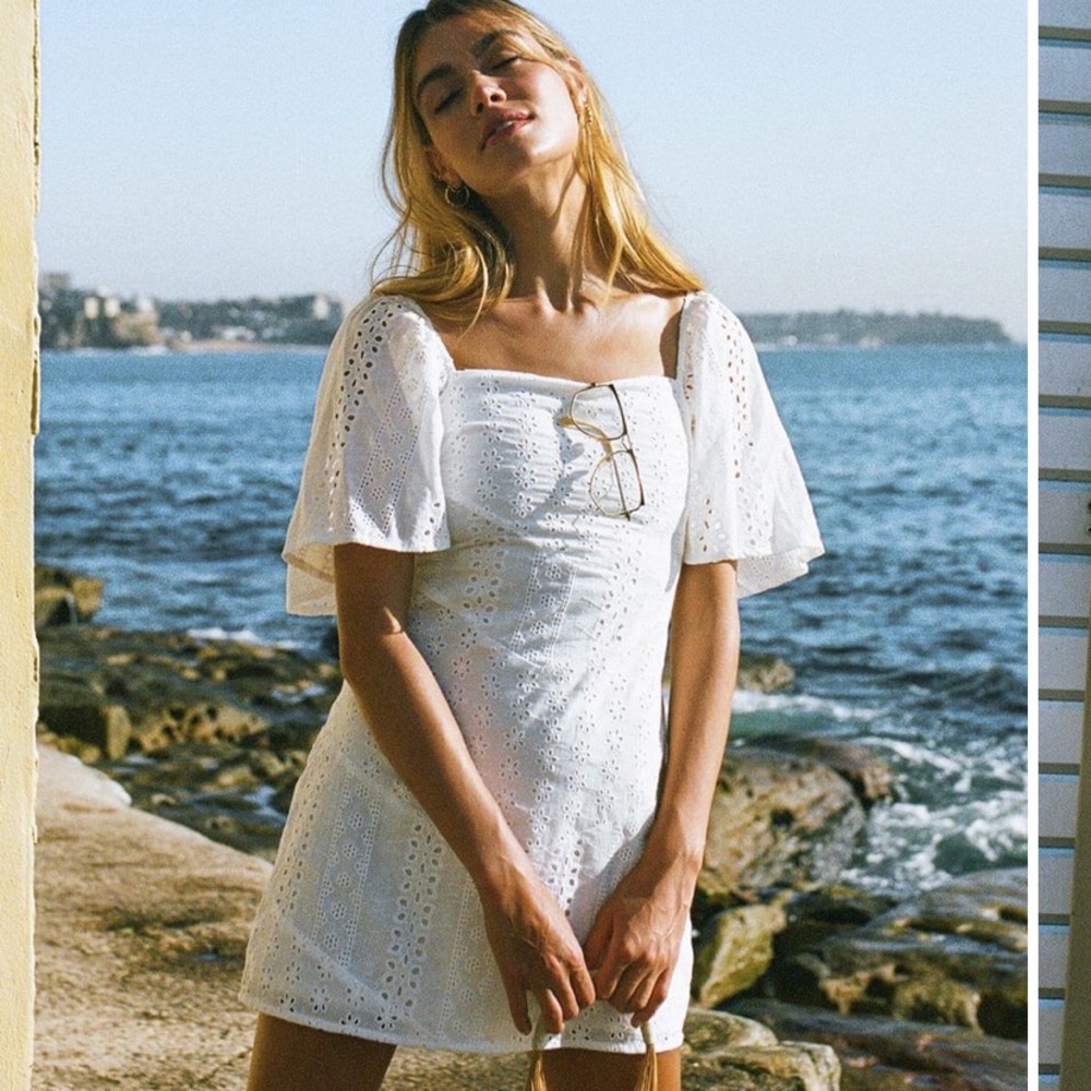 NWT Sabo Skirt Lucinda Dress White